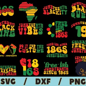 Juneteenth SVG, Black Geschichte SVG, Black Power SVG, Juneteenth 19 Juni 1865 Free-ish SVG-Datei für Silhouette Cameo Cricut Sublimation