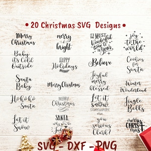 Refranes de Navidad SVG Archivo de corte, Citas de Navidad SVG, Conjunto de Navidad SVG, Paquete de archivos de Navidad, Vacaciones svg, Feliz Navidad