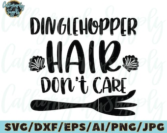Dingle hopper Hair Don't Care SVG Cut File vinyl decal for silhouette cameo cricut iron on transfer on mug shirt fabric design