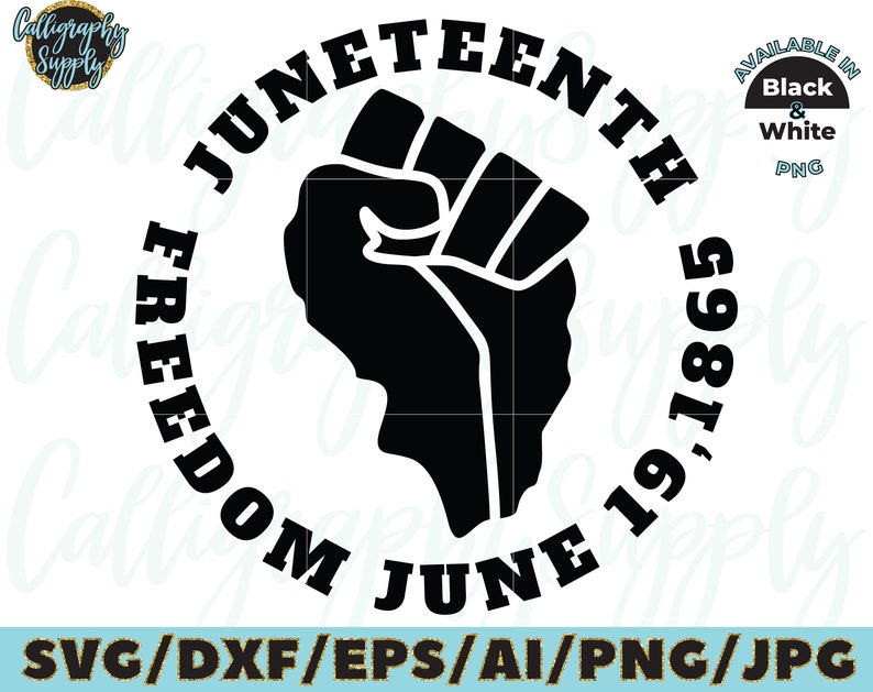 Juneteenth SVG Freedom Day SVG 1865 SVG Cut File vinyl decal | Etsy