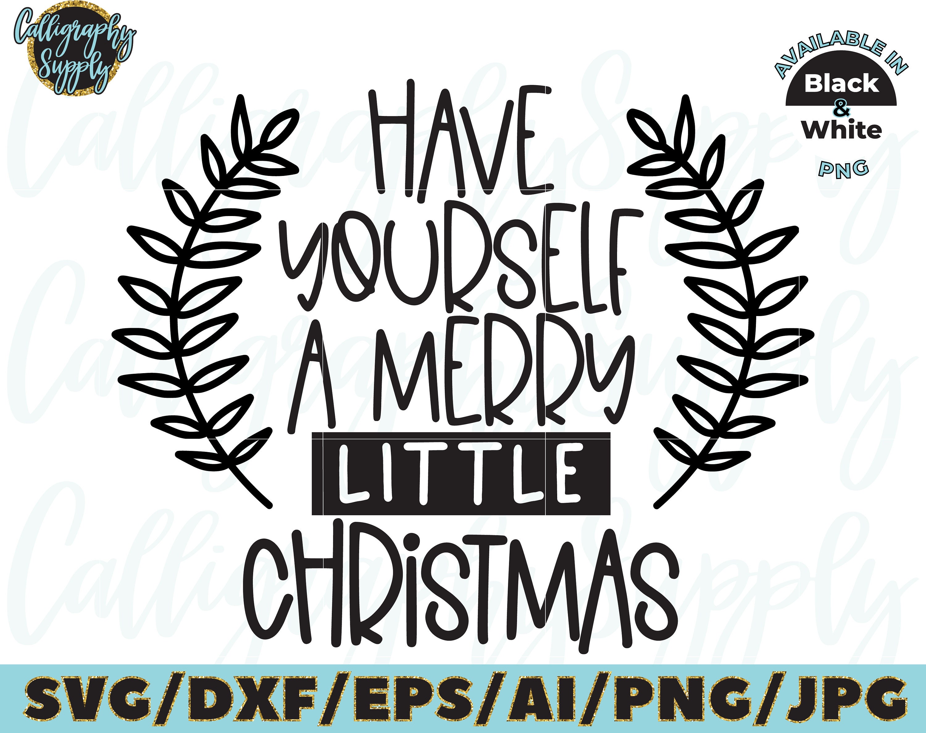 Have Yourself a Merry Little Christmas Wall Decal Sticker Happy