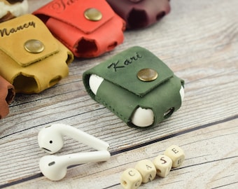 Personalized Leather AirPods Case 1/2, AirPods Pro