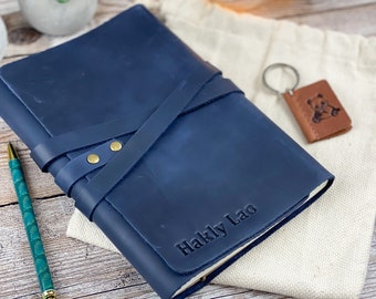 Personalized leather journal, Perfect gift for men & women