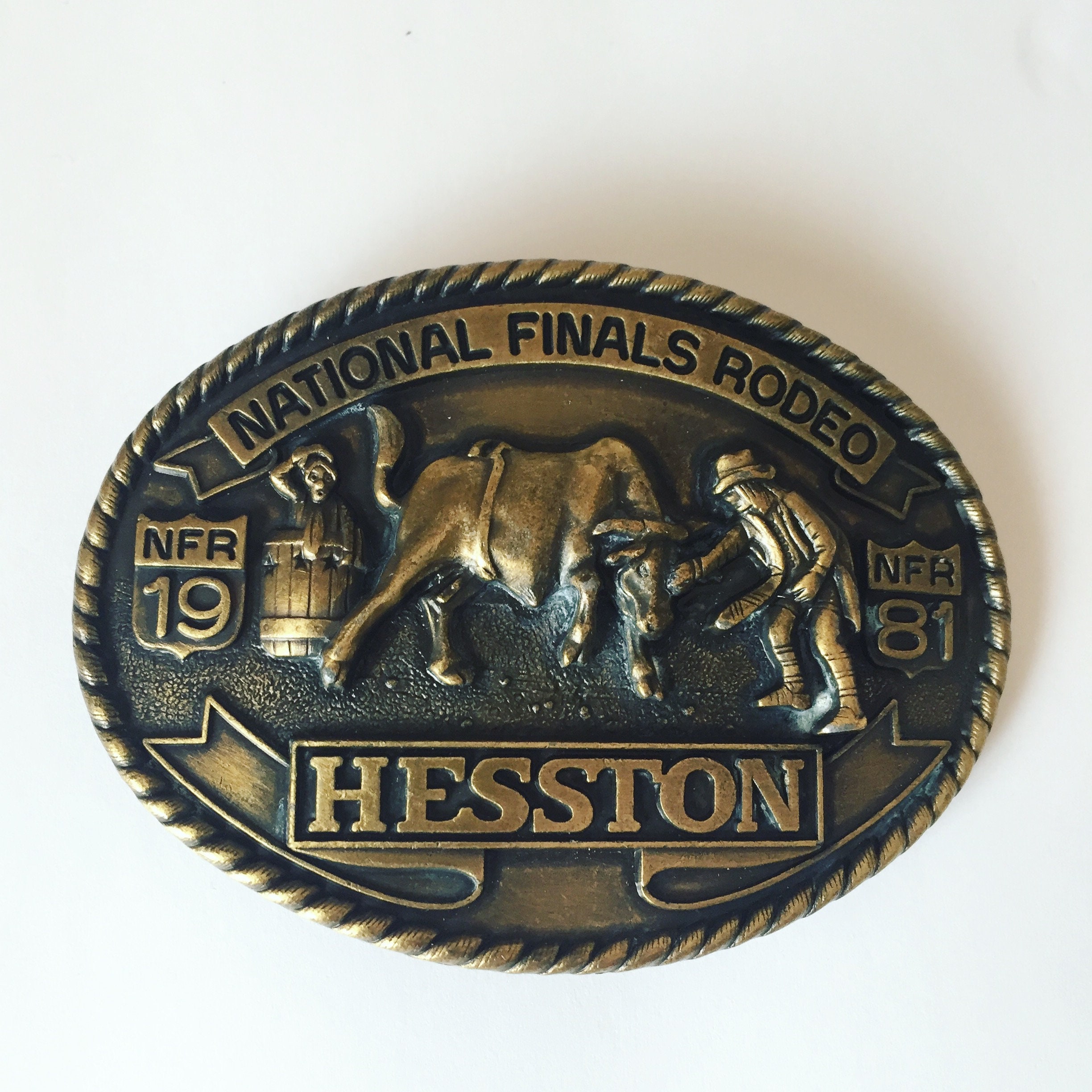 Hesston Belt Buckle-cowboy-belt Buckle 