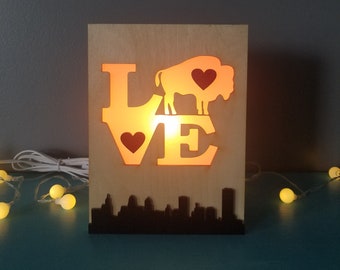 Buffalo Love Lightbox (heart), Buffalo Love