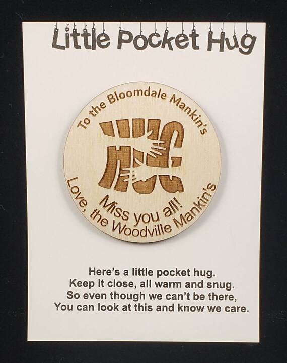 Hug In My Pocket U1ci U19m So Proud Of You U1d Perfect Kids Gifts Art Collectibles Art Objects