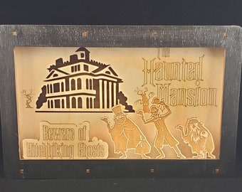 The Haunted Mansion LED Light Box, Halloween, LED Lanyard