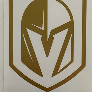 Vegas Golden Knights 4x3 Vinyl Die Cut Sticker - Jonathan Player Logo, 2021 Limited Edition - View #3