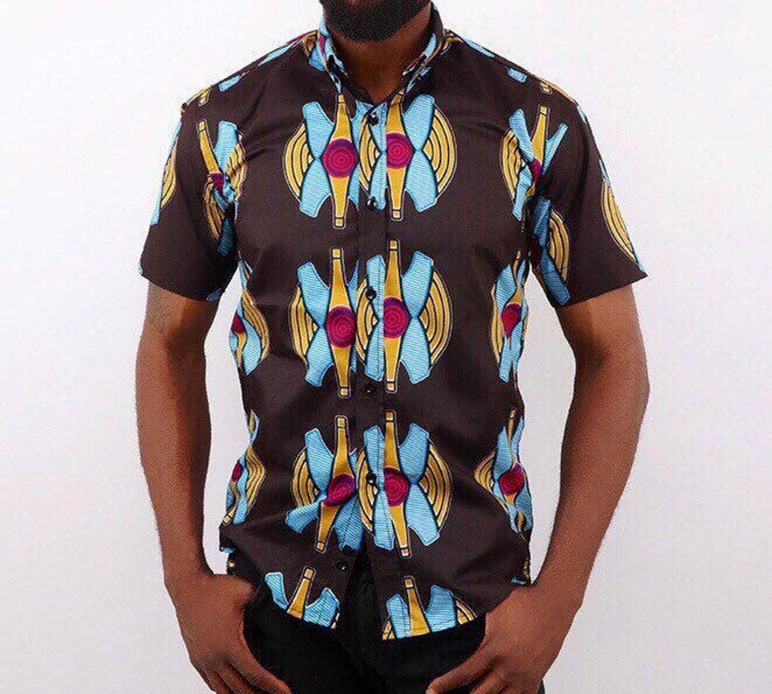 Camicie Uomo Africane Camicia Africana Dashiki Uomo Stile Etnico