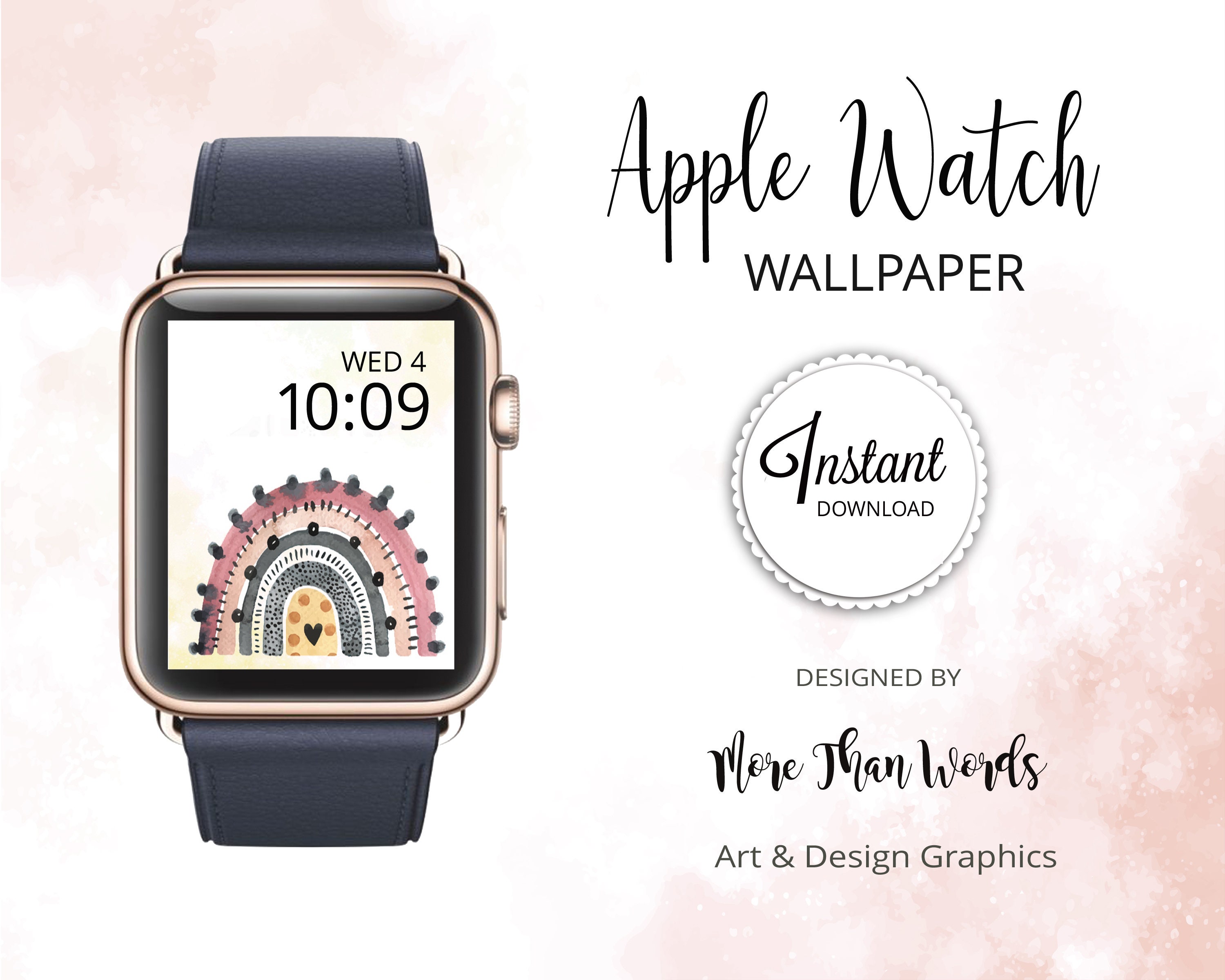 Rainbow Apple Watch Wallpaper Set of 3 Rainbow Wallpaper for | Etsy