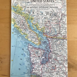 Mapa National Geographic: Północno-zachodnie Stany Zjednoczone