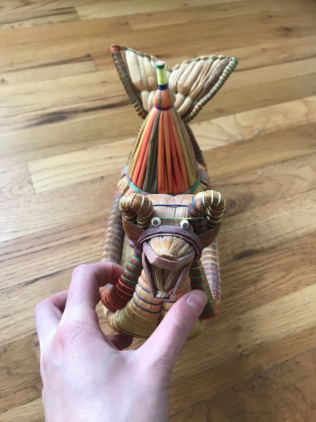 Vintage Wicker Dragon Decort - Etsy