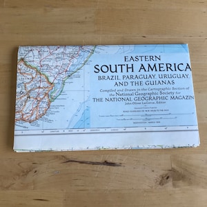 National Geographic Map of Easter South America