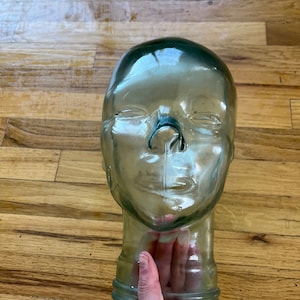 Vintage Glass Mannequin Head