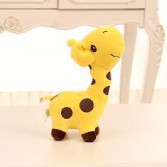 yellow giraffe stuffed animal