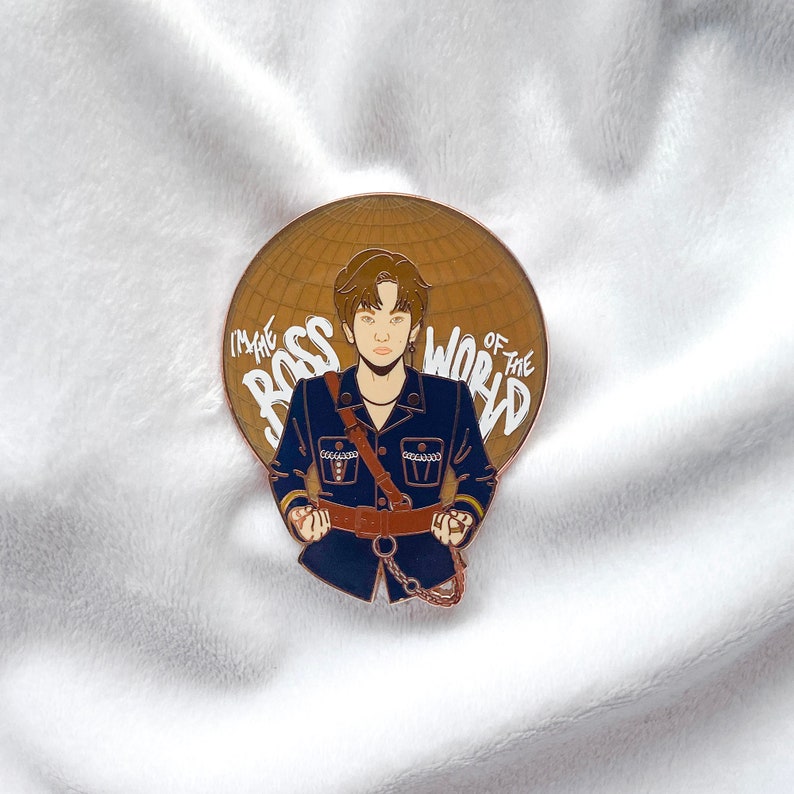 Pin Boss Face Boss Mark Enamel Pin - Etsy