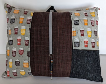 Beer, Brown - Comfy Readers Book Reading Pillow