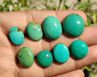 TURQUOISE CABOCHON - Tibetan Turquoise - Turquoise cabochon for jewellery making - tibetan turquise cabochon set - healing crystals
