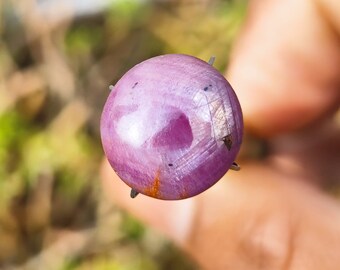 RUBY - Cabochon rubis étoilé - cristal rubis étoilé naturel - fourniture de fabrication de bijoux - rubis étoilé - famille des cristaux de corindon
