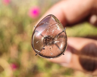 Rutilated Quartz crystal - Sagenitic Quartz Crystal - Inclusion Quartz Crystal - Clear Rutilated Quartz Crystal, terminated Crystal Quartz