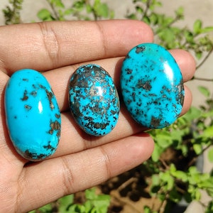 TURQUOISE Cabochon - Persian Turquoise - Turquoise cabochon for jewellery making - turquoise cabochon set - healing crystals - pendant