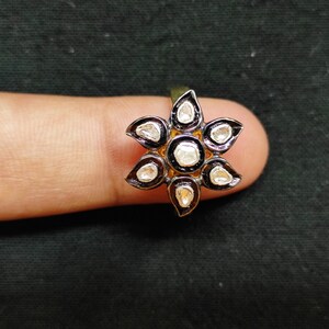 Diamond Ring - Victorian polki diamond ring - beautiful design ring - Diamond statement ring - beautiful diamond ring her