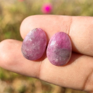 SAPPHIRE - Pink Sapphire Rose cut - natural sapphire crystal - jewellery making supply - pink sapphire - corundum crystal family