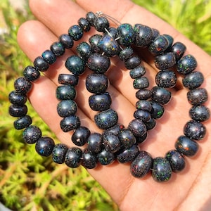 Matrix Opal Round Beads for DiY jewellery making | honduras matrix opal beads 6 -10 mm. beads, honduran matrix opal, healing beaded string
