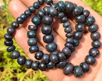 Matrix Opal Round Beads for DiY jewellery making | honduras matrix opal beads 6 -10 mm. beads, honduran matrix opal, healing beaded string