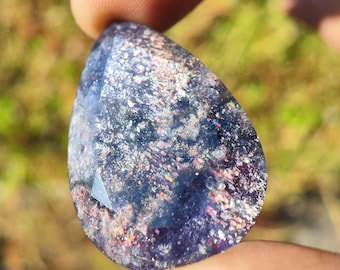IOLITE SUNSTONE Cabochon - Iolite Sunstone crystal - Sparkling Schiller iolite sunstone cabochon - karur kangayam