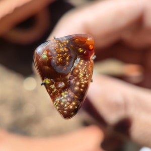 FIRE AGATE - Mexicaans vuur Agaat koper vuur zeldzame vuur agaat losse steen voor het maken van sieraden - opalized agaat - opal agaat fusie