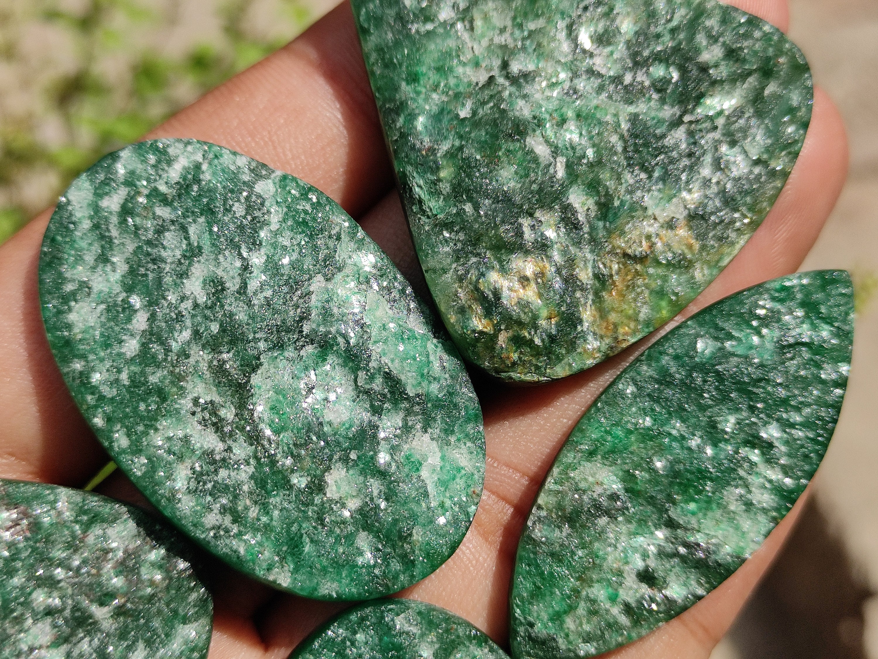 AVENTURINE QUARTZ Green Aventurine Quartz Healing Crystals Cabochon