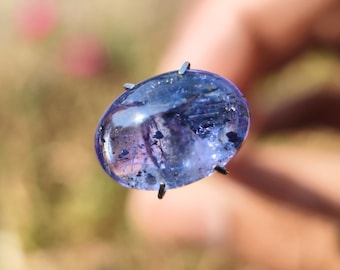 TANZANITE CABOCHON - Tanzanite Crystal Cabochon - tanzanite from tanzania - healing crystal - Jewellery making supply - tanzanite ring