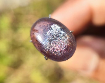 IOLITE SUNSTONE Cabochon - Iolite Sunstone crystal - Sparkling Schiller iolite sunstone cabochon - karur kangayam