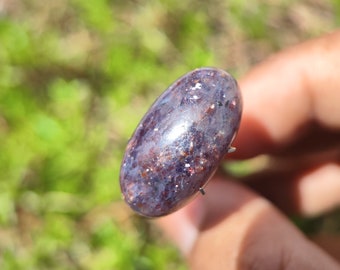 IOLITE SUNSTONE Cabochon - Iolite Sunstone crystal - Sparkling Schiller iolite sunstone cabochon - karur kangayam