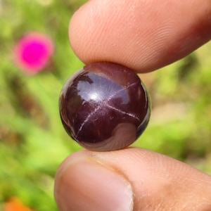 Garnet Sphere - galaxy star garnet ball for healing and soothing of your soul, garnet star ball