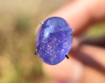 TANZANITE CABOCHON - Tanzanite Crystal Cabochon - tanzanite from tanzania - healing crystal - Jewellery making supply - tanzanite ring