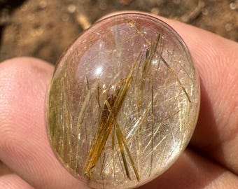 Rutilated Quartz crystal - Sagenitic Quartz Crystal - Inclusion Quartz Crystal - Clear Rutilated Quartz Crystal, terminated Crystal Quartz
