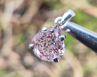 SUPER SEVEN QUARTZ Pendant - Smoky, Amethyst, Cacoxenite, Rutile, Goethite and Lepidocrocite - melody quartz - Jewellery making