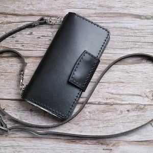 Custodia a portafoglio in vera pelle da donna per Google Pixel 9a, 9 Pro XL, 9 Pro, 8a 8 Pro Pixel 7, nera, custodia per telefono con tracolla Pixel 7a Pixel 6a #09