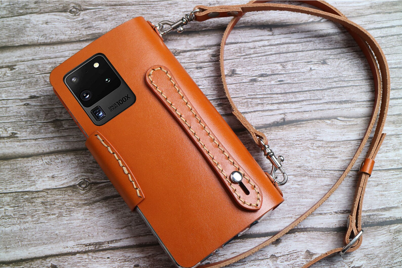 Shoulder Strap Handmade Leather Samsung Galaxy S21 Ultra 5G Etsy