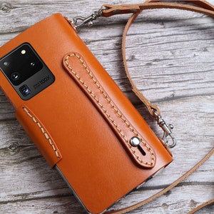 Echtleder Samsung Galaxy S25 Rand S25 Ultra S25+ S24 Ultra S23 Handytasche S24 S22+ Hülle Gelb Gelb #09
