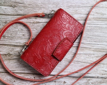 Shoulder Strap Leather iPhone 16e 16 15 Pro Max/15 Plus/15 Pro/14 Pro 14 Pro Max 14 Plus 13 mini/13 Pro 12 Pro Max  wallet case 5CGIF01