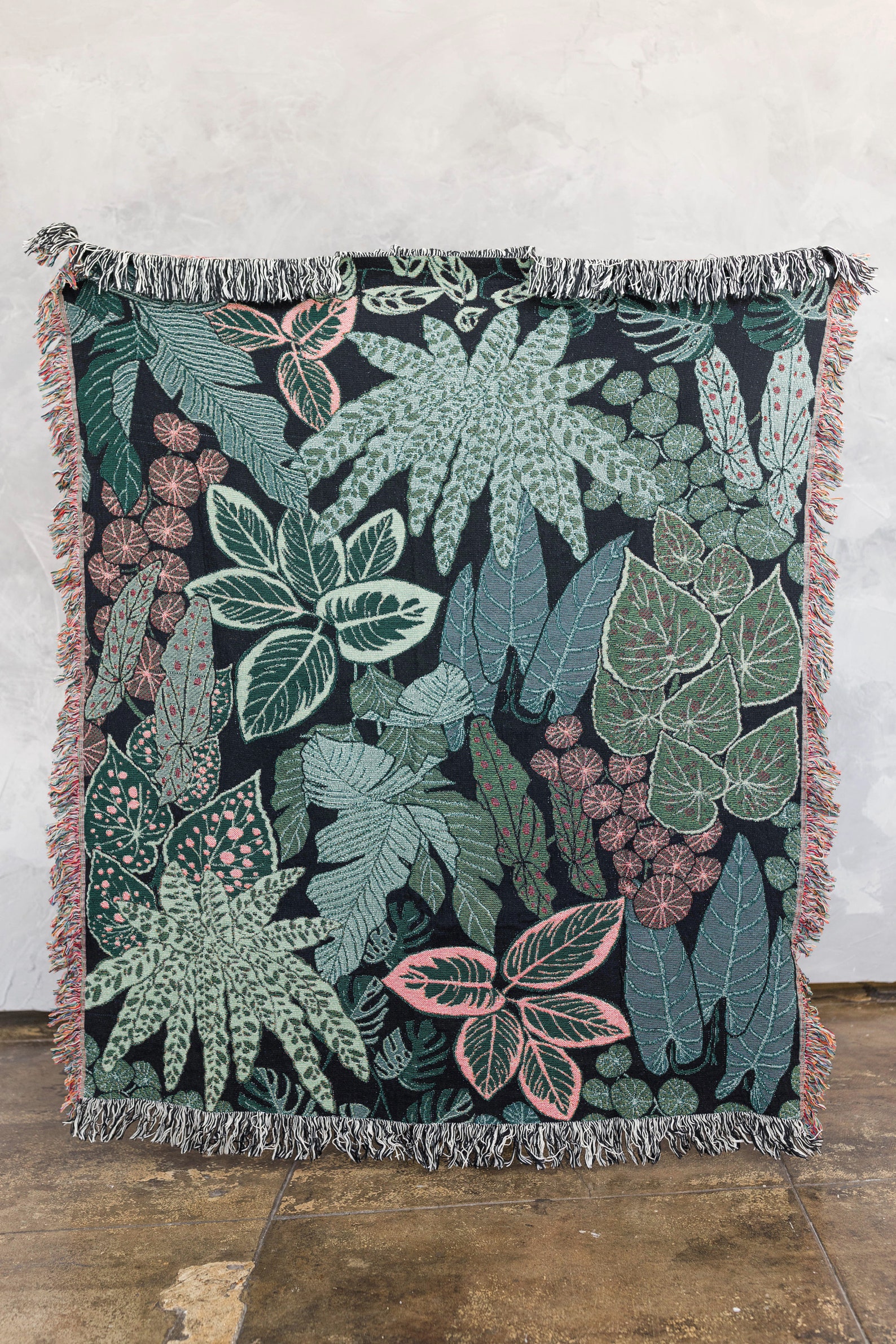 Botanical Throw Blanket Botanical Tapestry Plants Blanket Etsy