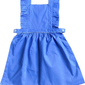 Margaux personalisierte blaue Schulschürzenbluse