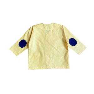 Blouse tablier d'école Charles jaune personnalisée image 3