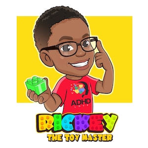 Cartoon Logo für Kinder | Markenlogo der Kinder | Personalisierte Kinder Logo | Personalisiertes Kids Gaming Logo | Individuelles YouTube Logo für Kinder