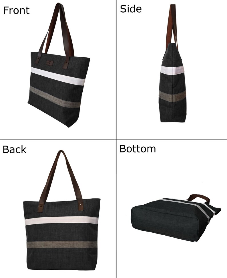 Aleah Wear Large Shoulder Tote Bag Purse Top Handle Satchel Etsy