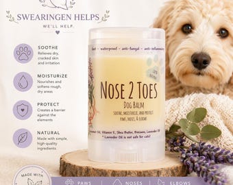 Nose 2 Toes 100% Natural Dog Balm (Package of 2)
