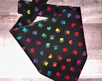 Tie Dye Paws Bandana
